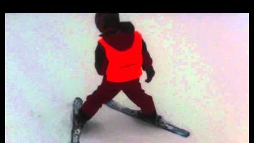 Nathan skiing in falcade - end of day 1