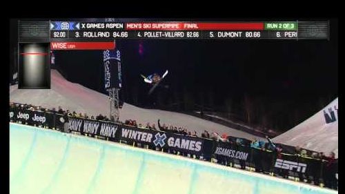 X games aspen 2013: david wise ski superpipe gold