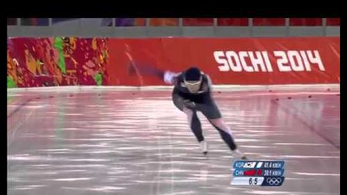 Speed skating record sang hwa lee