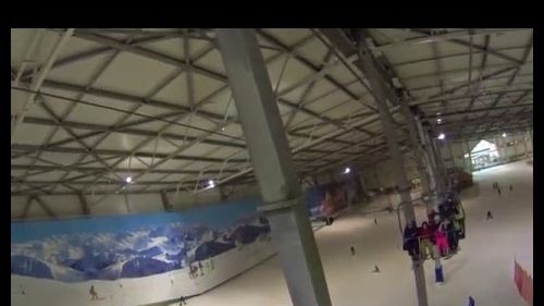 Alpin center hamburg, germany, snowboard