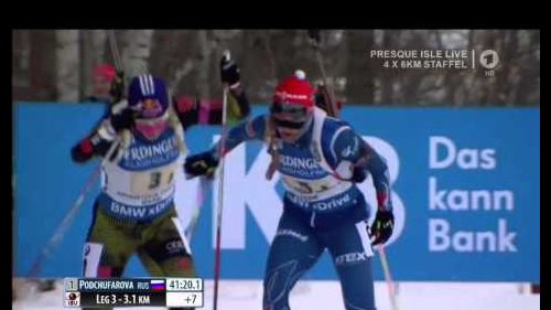 Biathlon women czech-republic winner 4x6km relay presque isle 2016