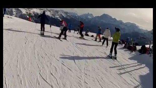 Le piste plateau e rossignol a falcade il 12.3.2016