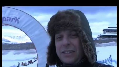 Racer tom and donnelly miller doing alpine downhill speed skiing laps