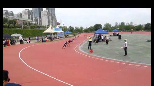 Inline speed skating game - silver women 1000m final - seoul inline skating union