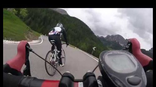 Sellaronda bike day 2016 - discesa Passo Campolongo - Corvara