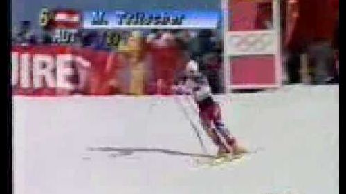 Alberto tomba - argento nello slalom di albertville 1992