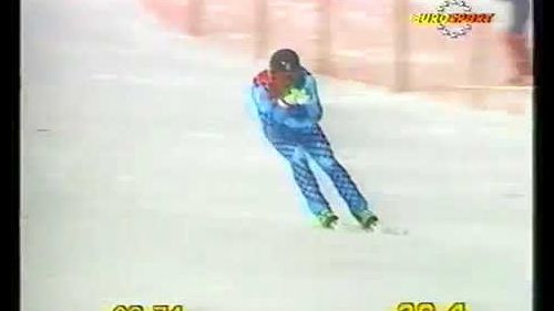 Kristian ghedina si aggiudica la discesa libera di aare 1990