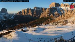 Webcam Belvedere Sass Pordoi dal Rifugio Sas Bece 2377 m