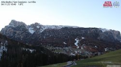 Vista sul paese di La Villa e l’altipiano del Gardenaccia