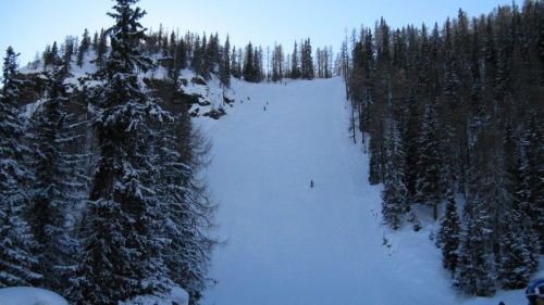 il muro della pista Thoeni