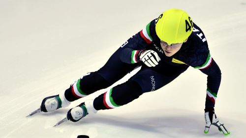 Arianna Fontanta e gli azzurri dello short track, i primi arrivati a Sochi!