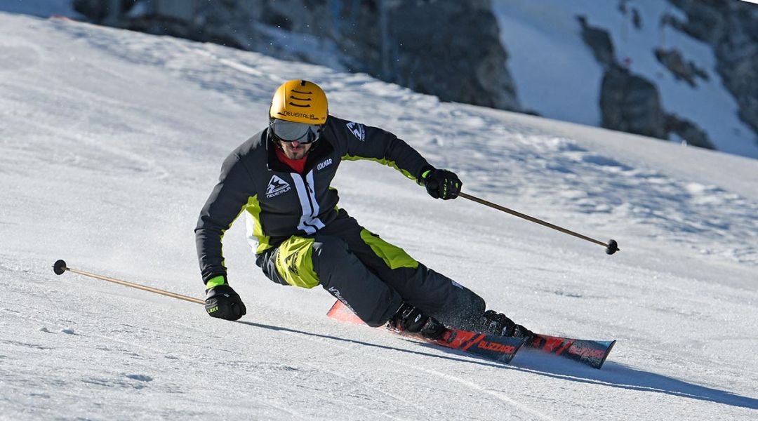 Giordano Magri al test di Blizzard Firebird HRC WC Piston (2021)