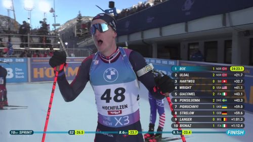 Johannes bø beffa laegreid all'ultimo giro: la sprint maschile si decide all'arrivo