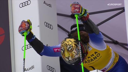 Brignone piazza la zampata: davanti nella 1ª manche di gigante