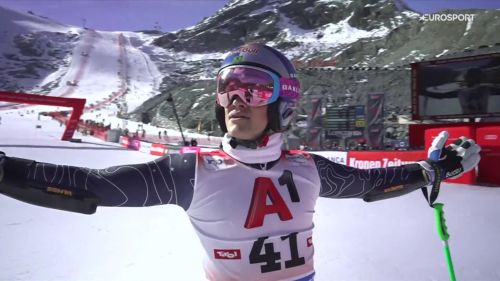 Lucas pihneiro braathen, che rientro a solden! nella prima manche è dietro solo di 1,68 da steen olsen