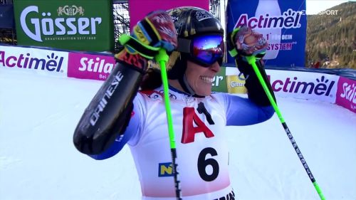 Federica brignone da record, vince il gigante di semmering, il video