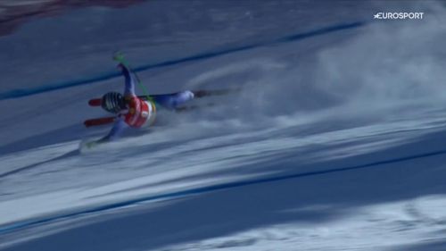 Goggia nelle reti. si inclina e cade nella discesa a sankt anton