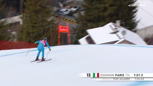 Dominik paris al primo podio stagionale in val gardena, 3°: il video!
