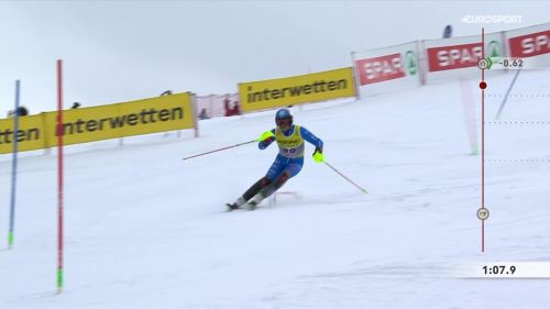 Stefano gross resta in piedi e onora l'ultimo slalom mondiale, il video del migliore azzurro