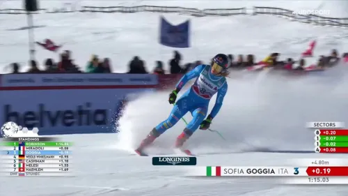 Podio per Sofia Goggia, terza anche in Super G di Sankt Moritz, il video