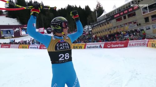 Franzoni dopo la prima vittoria si conferma a wengen con il podio nel superg
