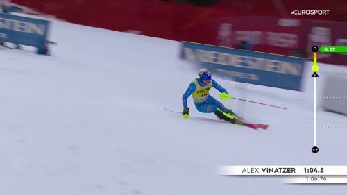 Alex vinatzer in top 10, ma con rimpianti, video della seconda manche dello slalom sulla gran risa