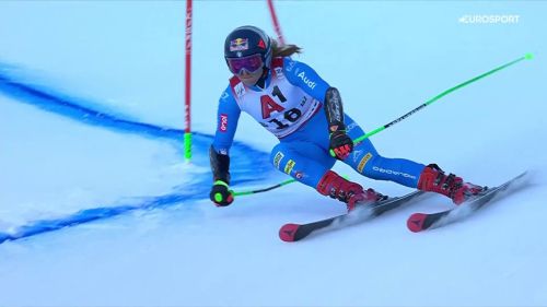 Sofia goggia da top 10 in gigante. il video della sua prima manche