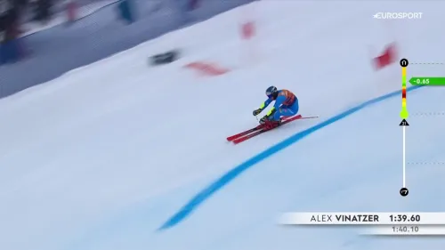 Vinatzer da urlo sulla Birds of Prey, splendido 2°. Il video della sua super 2ᵅ manche