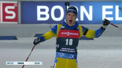 Samuelsson imprendibile, suo l'inseguimento di kontiolahti 2020