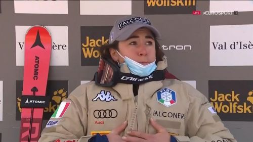 Le emozioni di sofia goggia prima durante e dopo la discesa della val d'isere