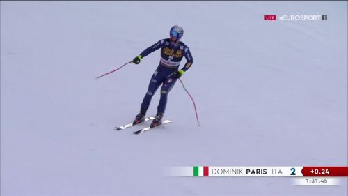 Dominik paris non convince nel super-g di bormio: il video della sua gara
