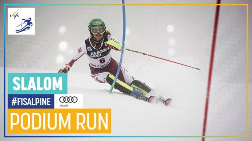 Katharina liensberger - 2a nello slalom di zagabria - rivivi la seconda manche