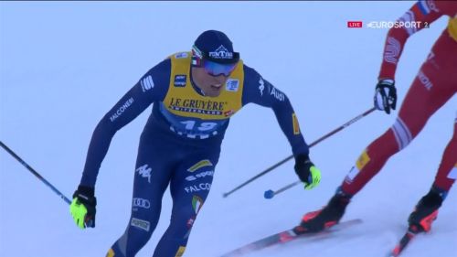 De fabiani spettacolare secondo nella mass start della val di fiemme