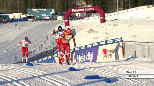 Bolshunov resiste al ritorno di klaebo e goldberg: sua la 15 km di falun