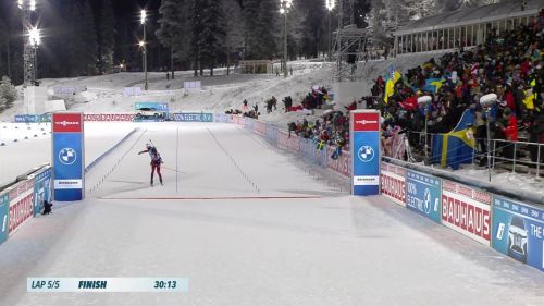 Christiansen re dell'inseguimento, giacomel 7° - biathlon, coppa del mondo