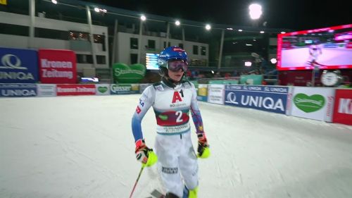 Mikaela shiffrin, che vittoria a schladming - la sua seconda manche - sci alpino, coppa del mondo