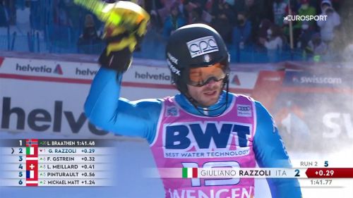 Il ritorno di razzo razzoli - rivedi lo slalom di wengen - sci alpino, coppa del mondo 2021/2022