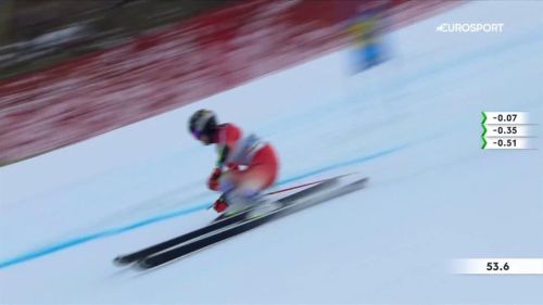 Lara gut torna alla grande, vola in testa dopo la prima manche del gigante-bis sulla panorama