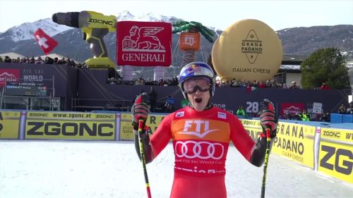 Marco odermatt vince per dispersione il superg di bormio: rivivi la gara