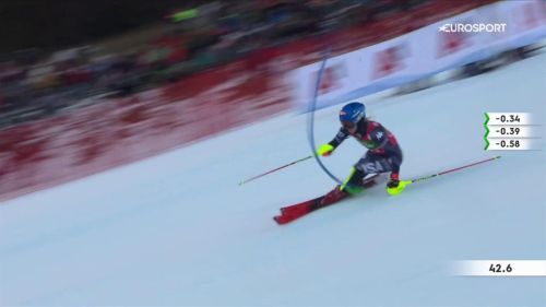 Shiffrin strepitosa nel finale di prima manche dello slalom: riguardala