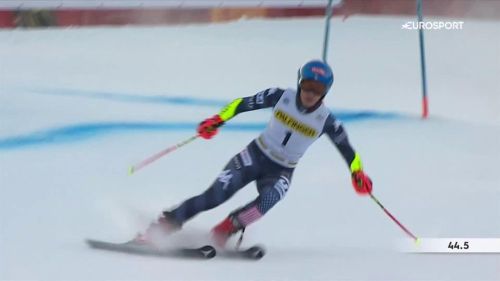 Mikaela shiffrin è un fulmine: sua la 1ª manche del gigante-bis di kranjska gora
