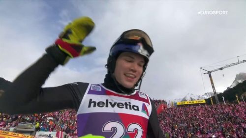 Finalmente alex vinatzer vicino al podio! rivedi la 2a manche dello slalom che gli vale il 4° posto ad un solo centesimo dal po