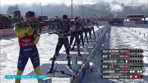 Johannes bø is back: rimonta tutti al poligono e torna a vincere nell'inseguimento di hochfilzen, rivivi il successo