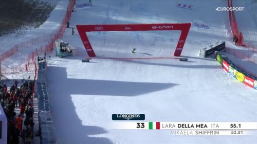 Della mea è la migliore azzurra dopo la prima manche di slalom