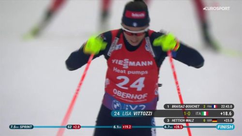 Vittozzi non male nella sprint: settima, rivivi la sua gara a oberhof