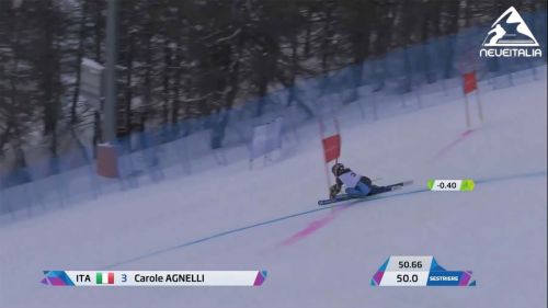 Carole agnelli coppa europa 2025/26 -  gigante femminile, 1 manche sestriere