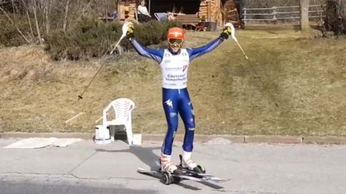 Abbiamo nostalgia di sciare ma lo facciamo a casa - christof innerhofer