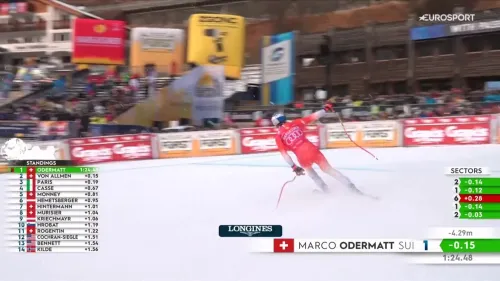 Odermatt re anche della Saslong: il video della vittoria dello svizzero