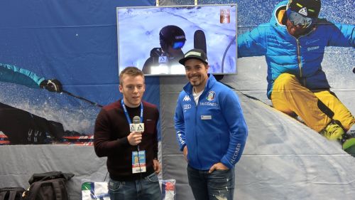 Peter Fill in diretta dallo stand Neveitalia a Skipass