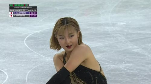 Kaori sakamoto  ottiene il 2° punteggio nel lungo, ma vince skate canada